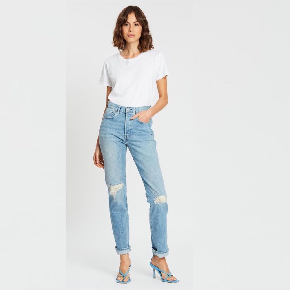 Levi’s LMC 501 Indigo Mosaic Jeans Size 26 29 30 Made & Crafted Womens Levis